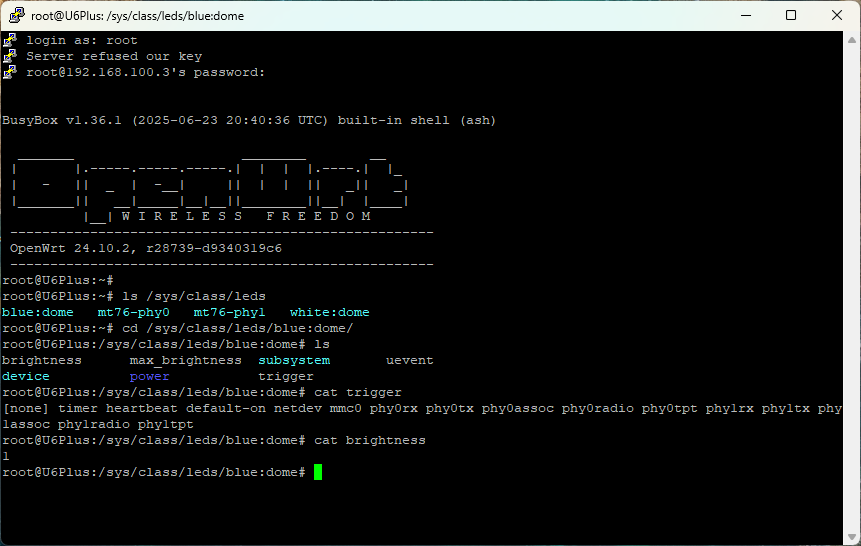 Disable LED on OpenWRT devices